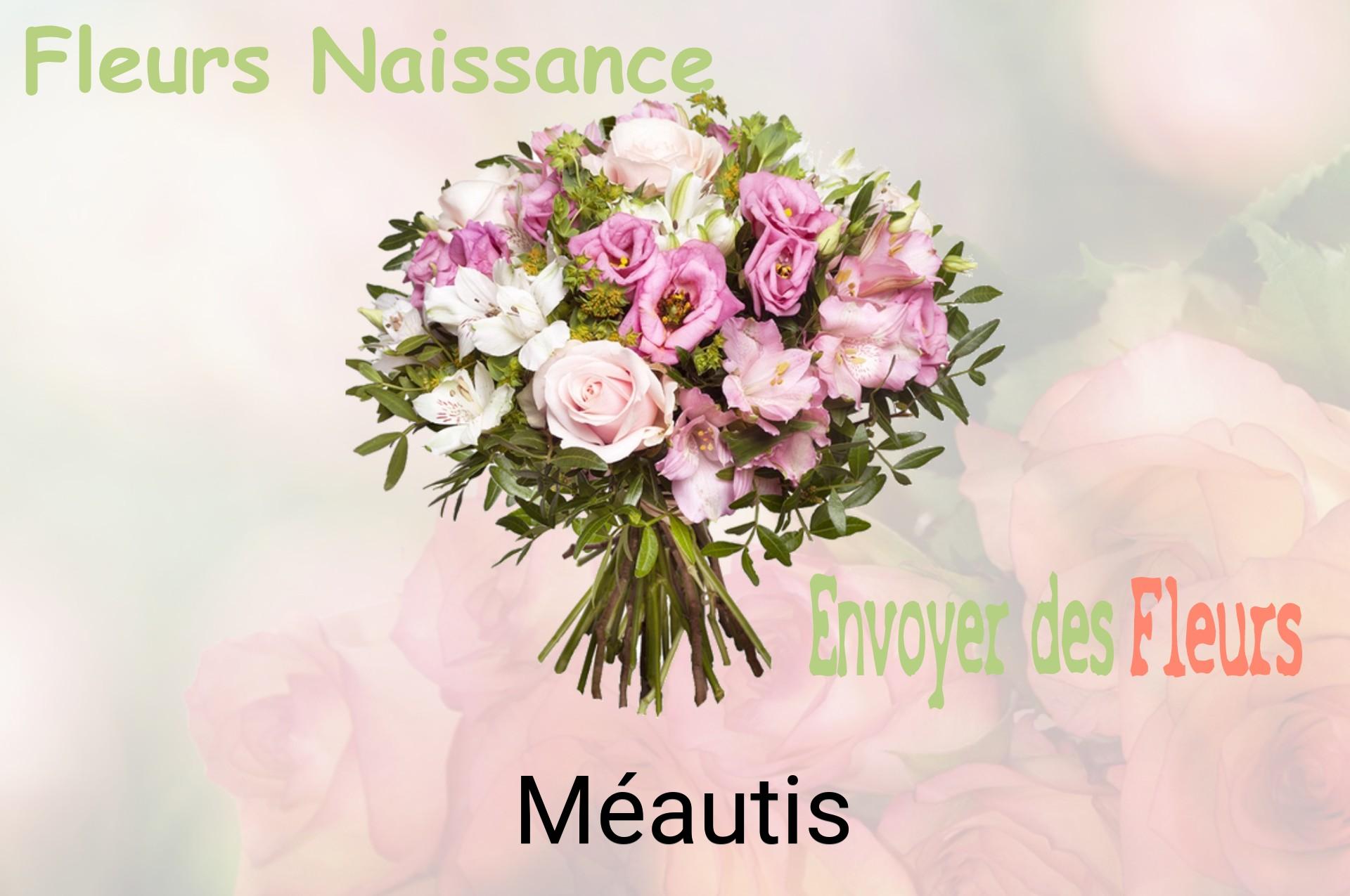 Bouquet de fleurs de naissance livré à Méautis
